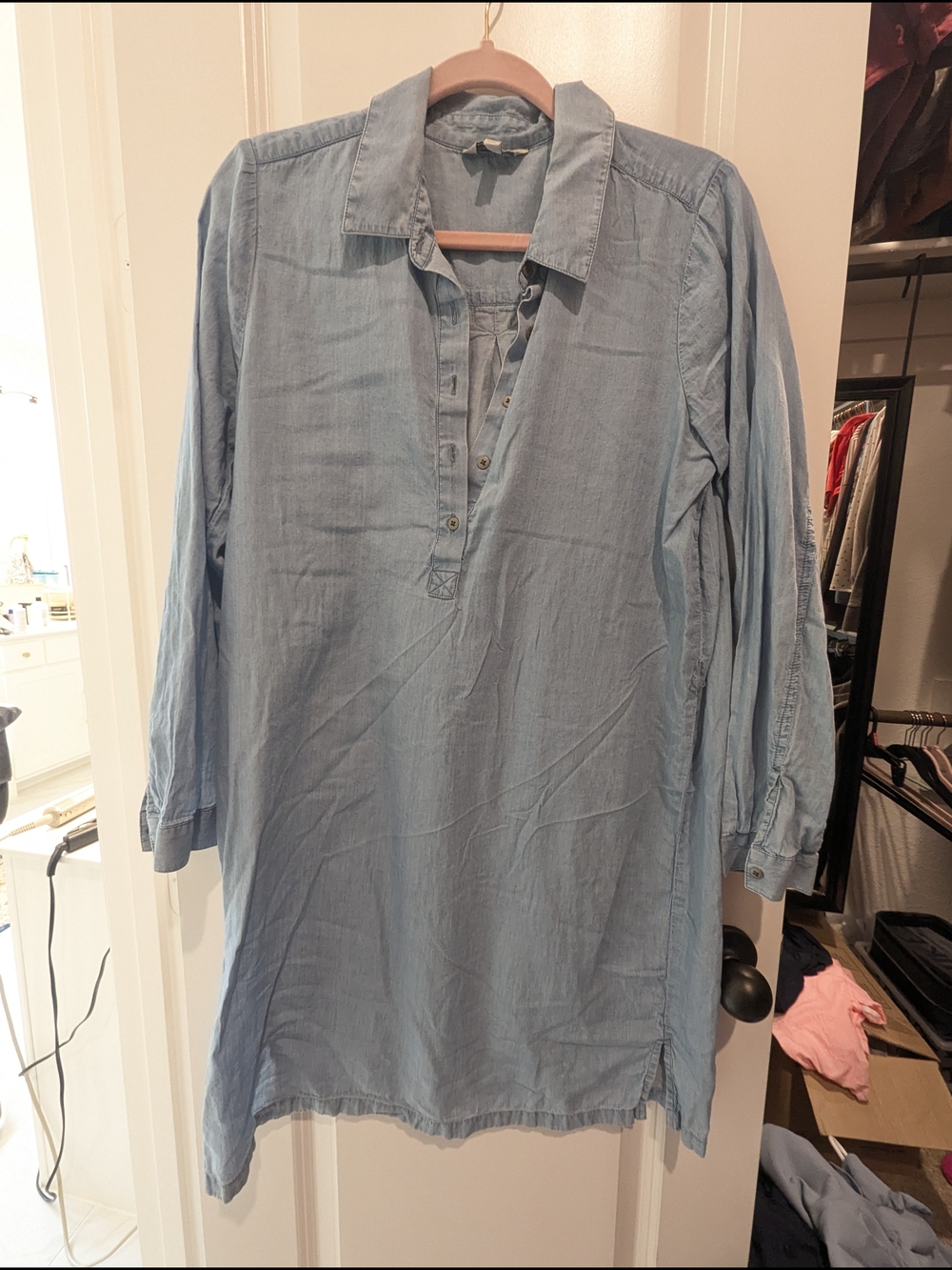 Lucky Brand Light Blue Denim Mini Dress